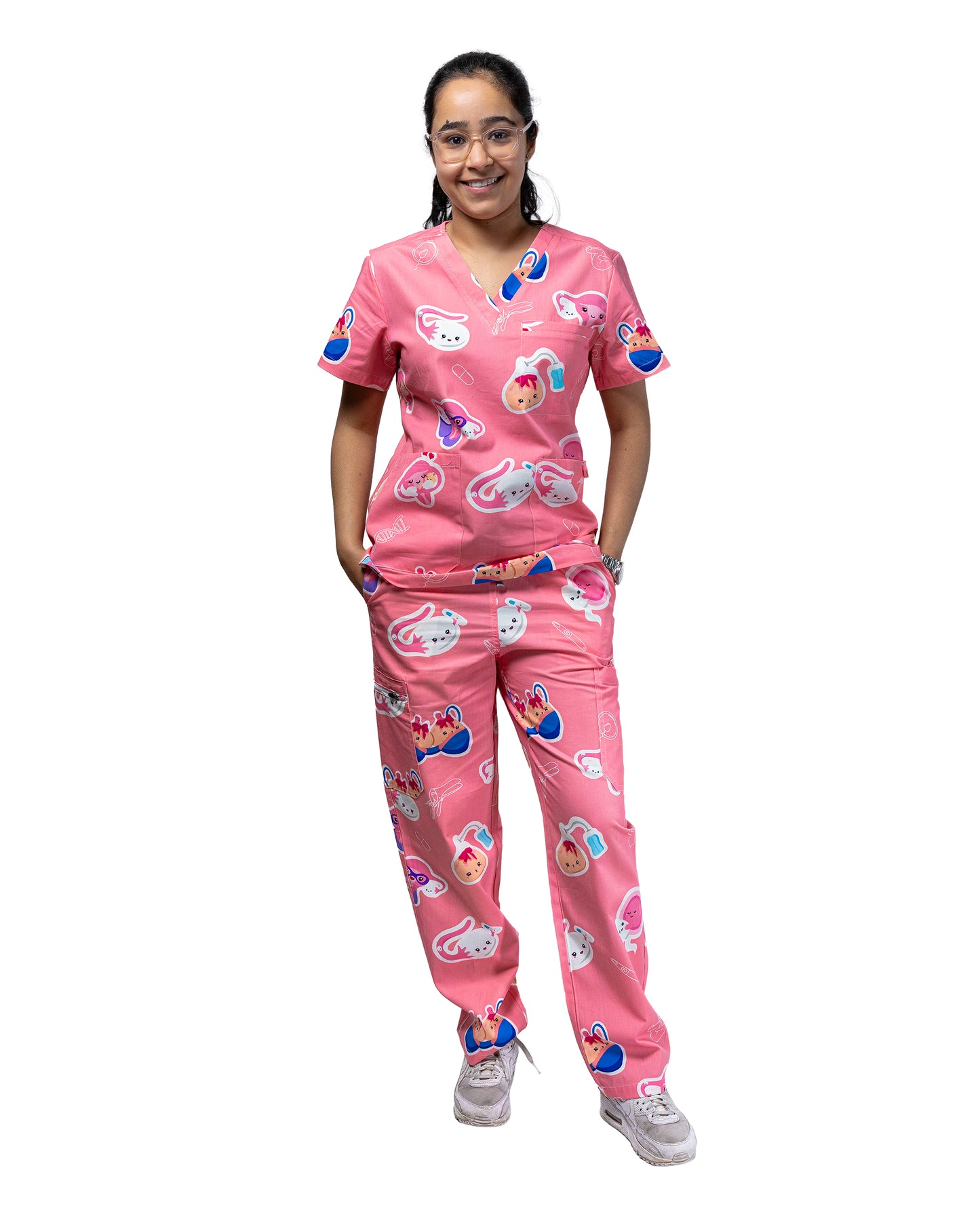 O&G Organ Scrub Top