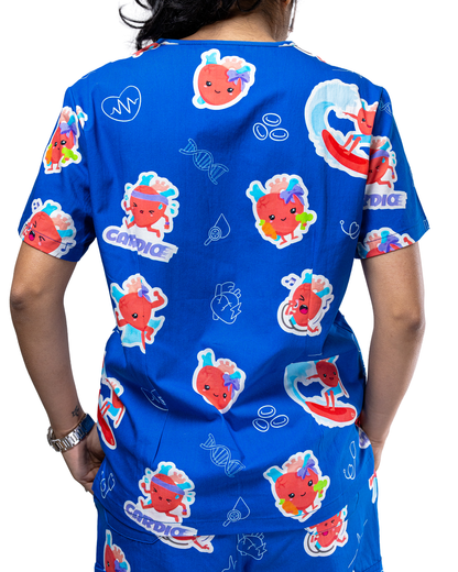 V2 Heart Organ Scrub Top