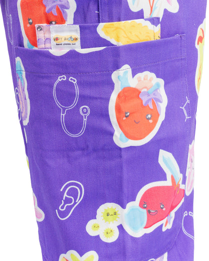 V2 Purple Organ Scrub Set