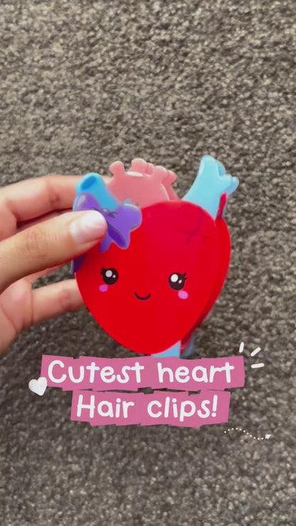 Aortina the Heart Hair Clip